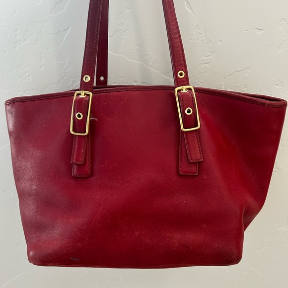 Coach bag, Red with gold hardware. VGUC - Picture 2 of 7